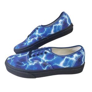 New Vans Mens Authentic Lightning Skateboarding Shoes Size 11 Grunge Skater Blue